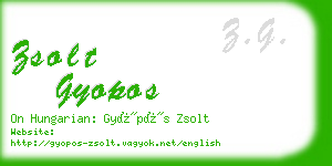 zsolt gyopos business card
